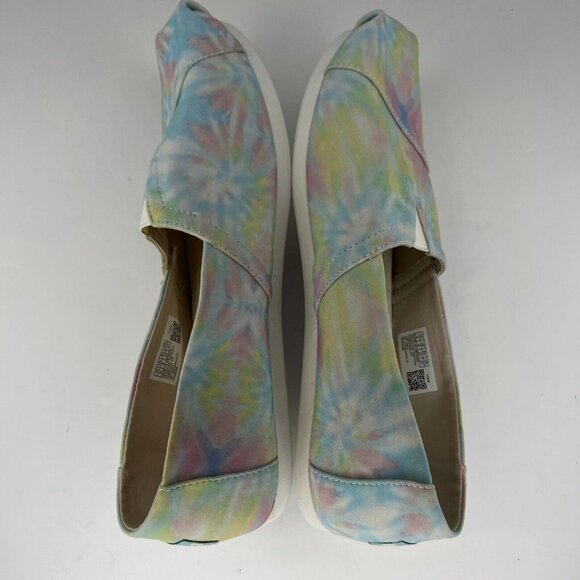 Toms Womens 10015256 Multicolor Alpargata Tie Dye Size W10 Slip-On Flats - Picture 6 of 10